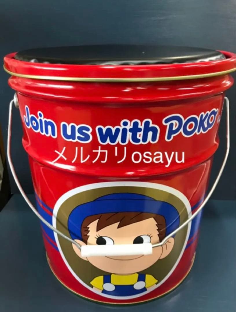 不二家 ペコちゃん 缶 スツール レトロ ペコポコ グッズ