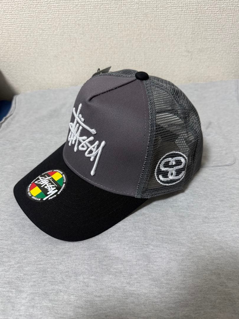 Stussy 9FIFTY SNAPBACK キャップ ブラック/グレー
