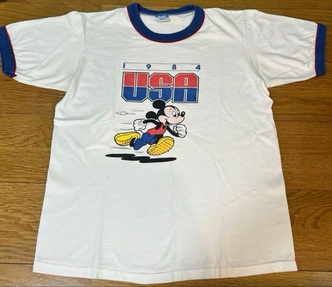 ビンテージ ミッキー リンガーTシャツ 80s 古着