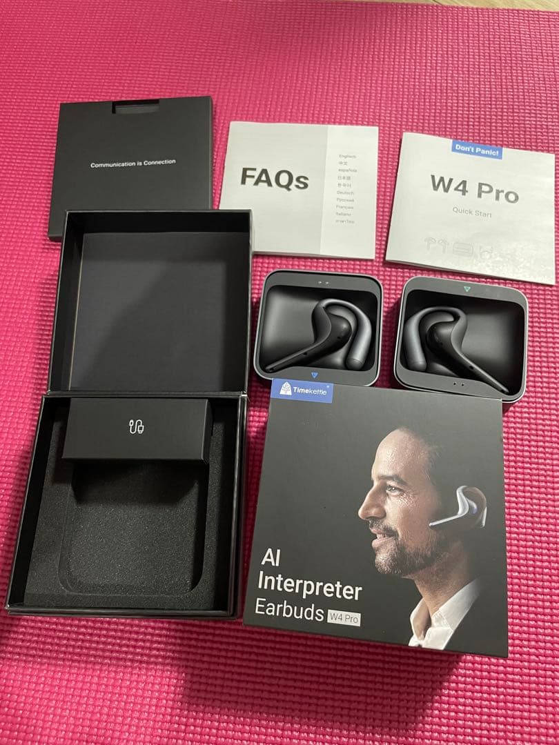 Timekettle W4 Pro AI通訳機 翻訳イヤホン オフライン翻訳対応