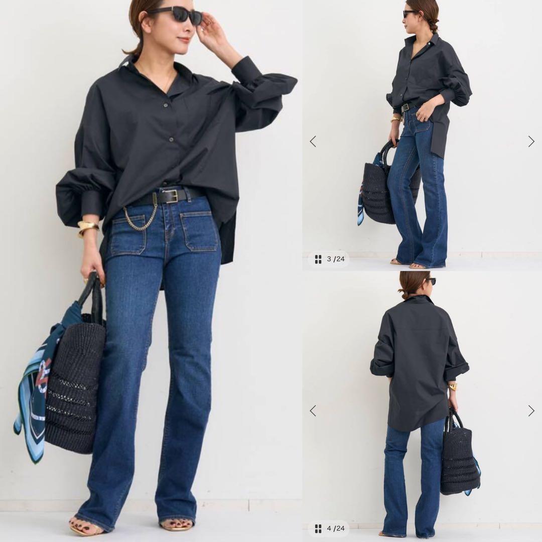 パンツ L'APPARTEMENT 26SS SEMI FLARE DENIM 40