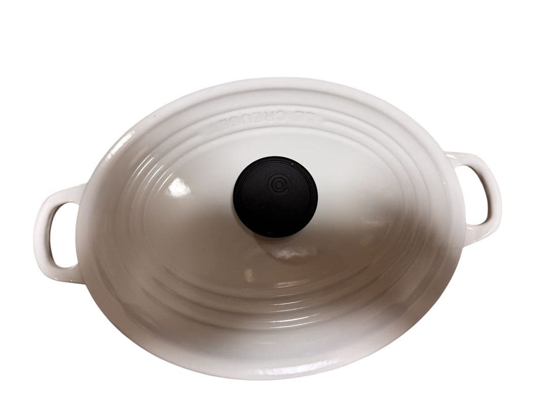 未使用 ル・クルーゼ ココットオーバル 27cm ホワイト 4.2L