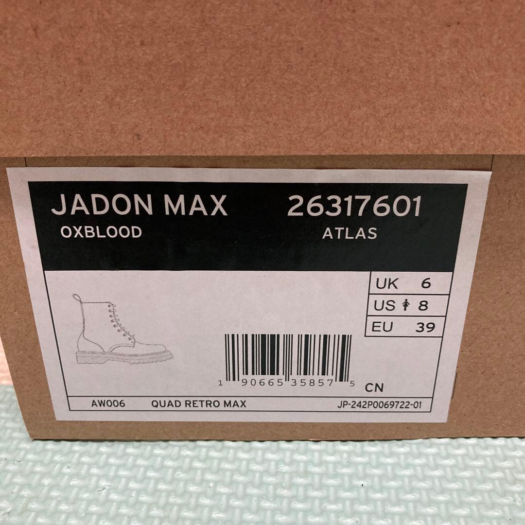 【美品】Dr.Martens JADONMAX バーガンディ UK6 25cm