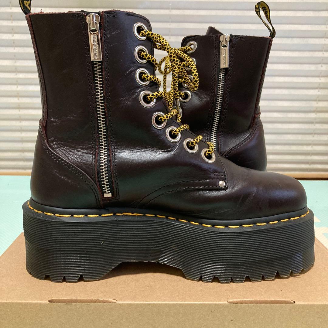 【美品】Dr.Martens JADONMAX バーガンディ UK6 25cm