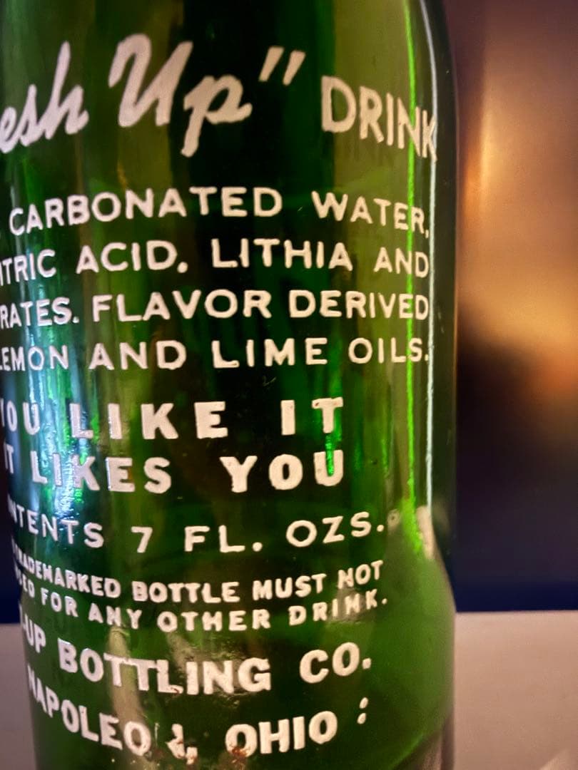 G7 1940年代 7UP グリーンボトル 瓶