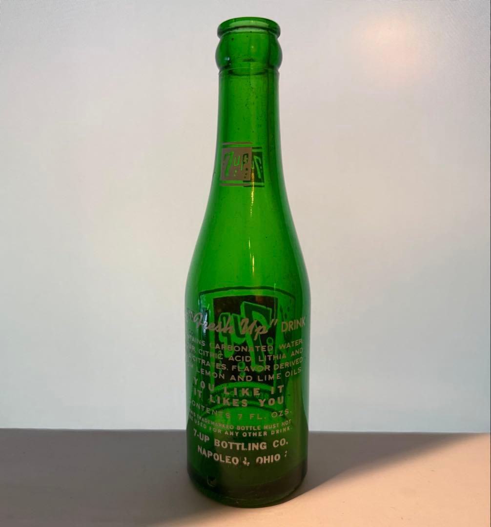G7 1940年代 7UP グリーンボトル 瓶