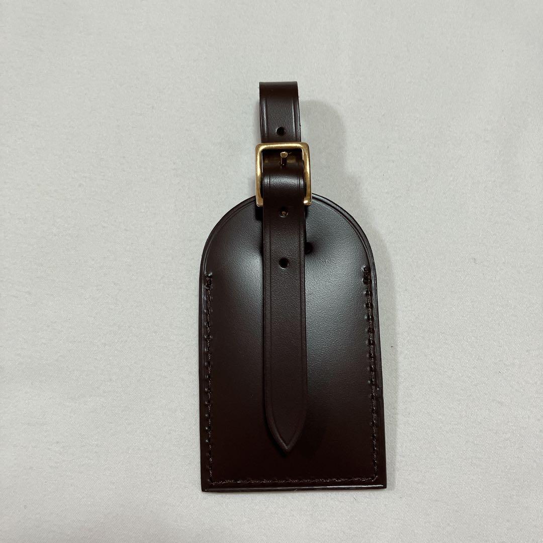 極美品　ルイヴィトン　ネームタグ　ポワニエ　セット　ダミエライン　茶色　ブラウン