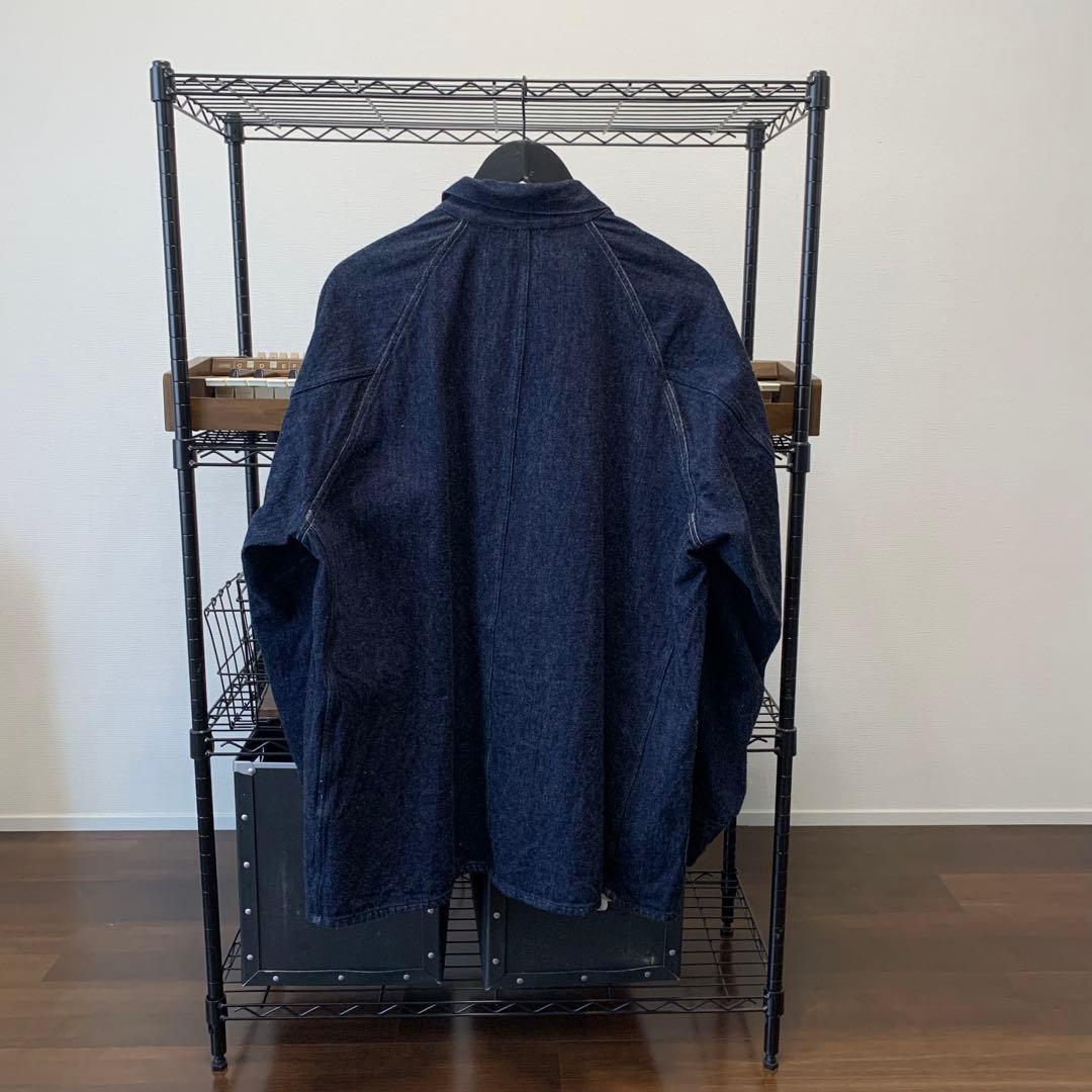 美品 COMOLI デニムワークジャケット ネイビー カバーオール サイズ4
