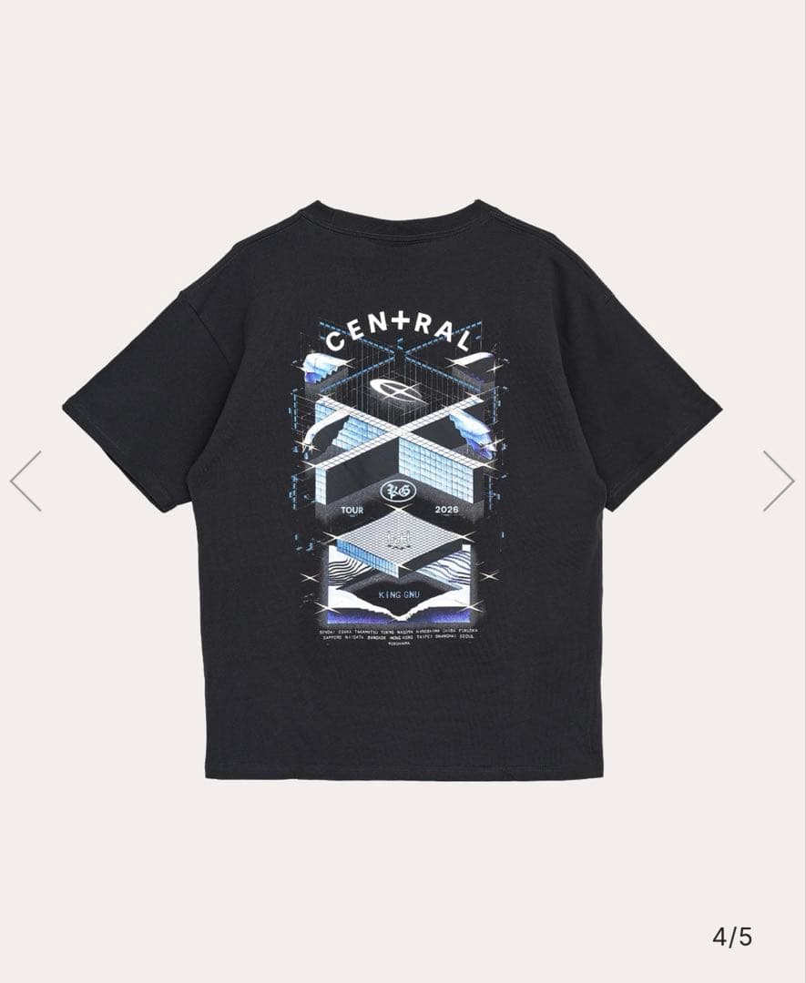 Tシャツ King Gnu CEN+RAL Tour 2026
