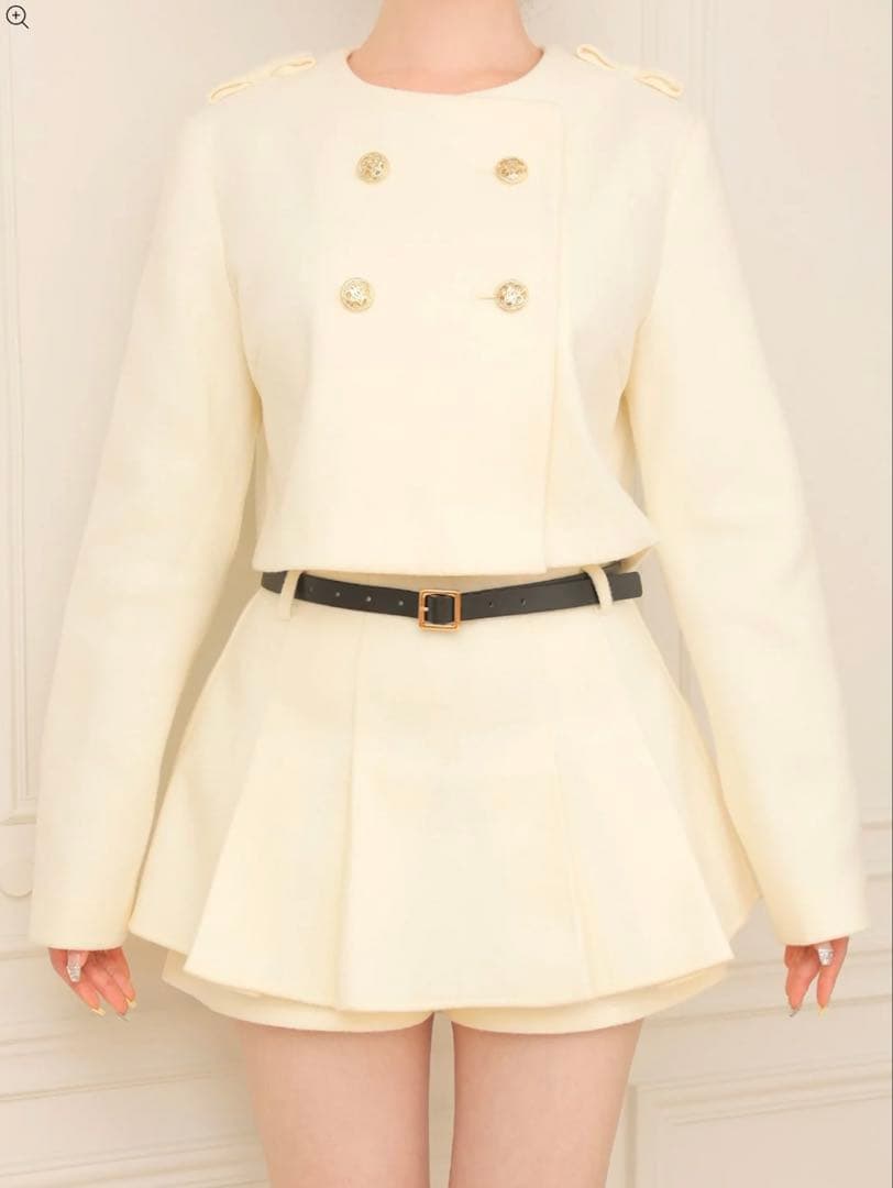 エムミーエメ / Cropped melton jacket
