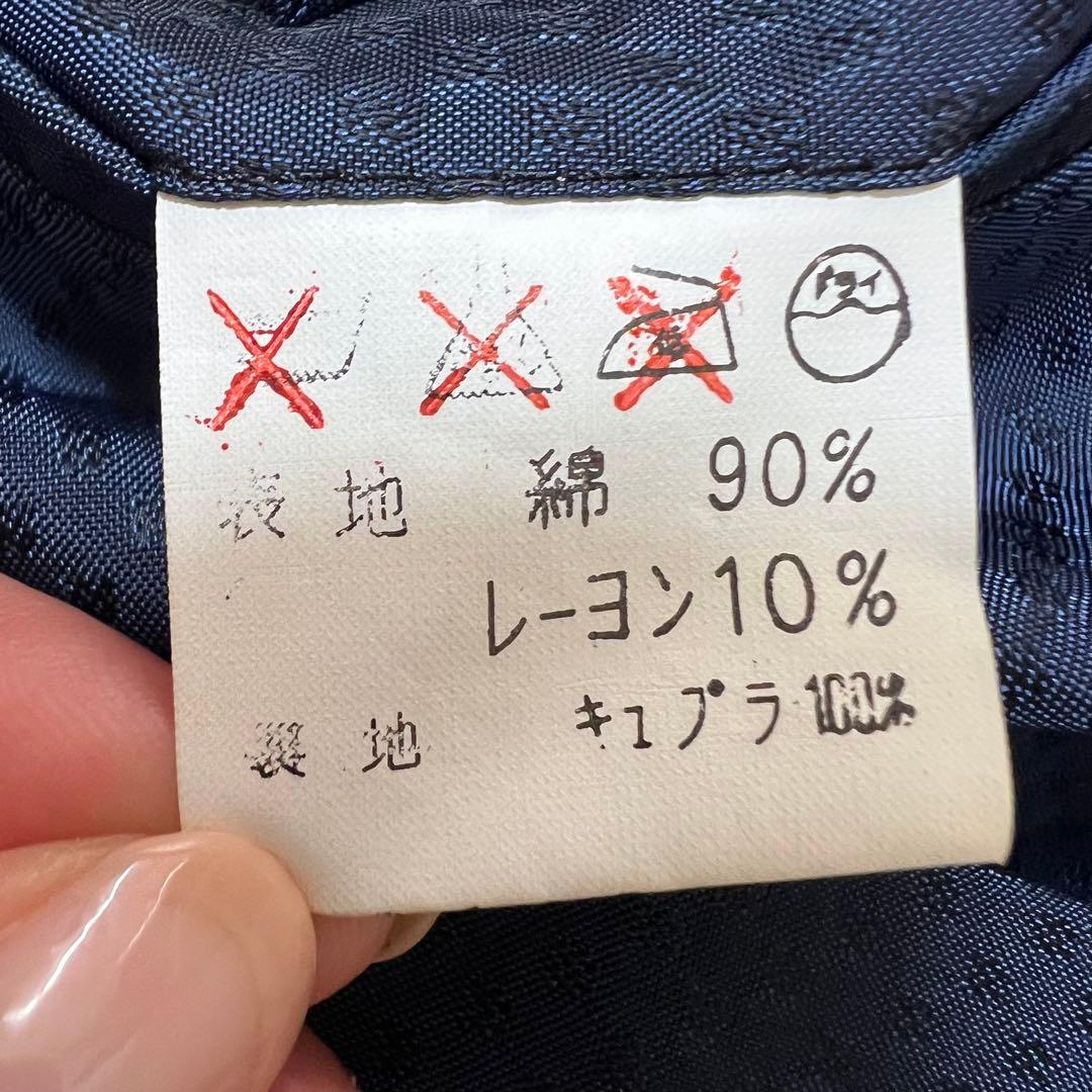 極美品　NIEDIECK 高級ベルベット テーラードジャケット 紺　コーデュロイ