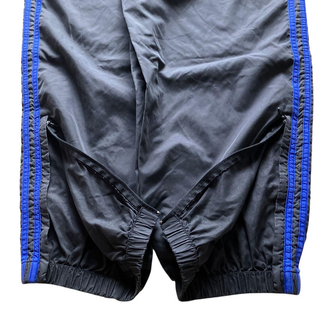 極太90s万国旗 old adidas バギーナイロントラックパンツ XLサイズ