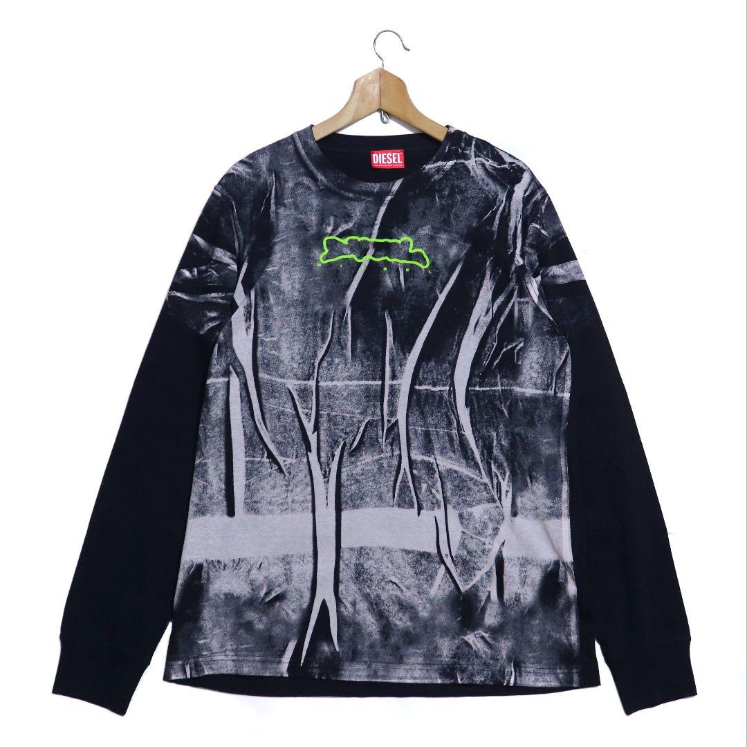 【ヒッキー様】DIESEL ディーゼル デカロゴ アートワークプリントロンT L