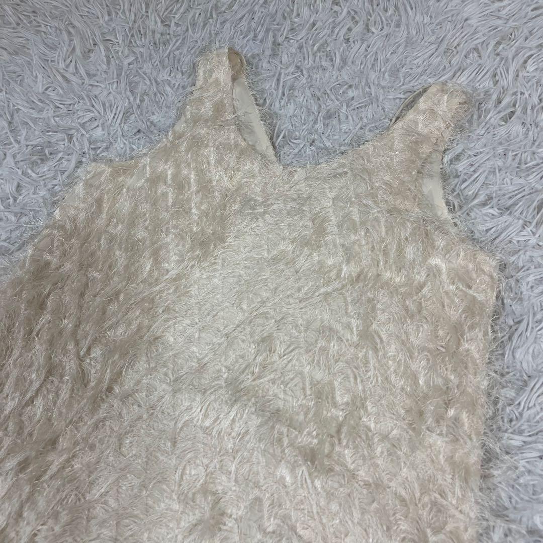 クラネ CLANE W FACE CROSS FRINGE TOPS サイズ１