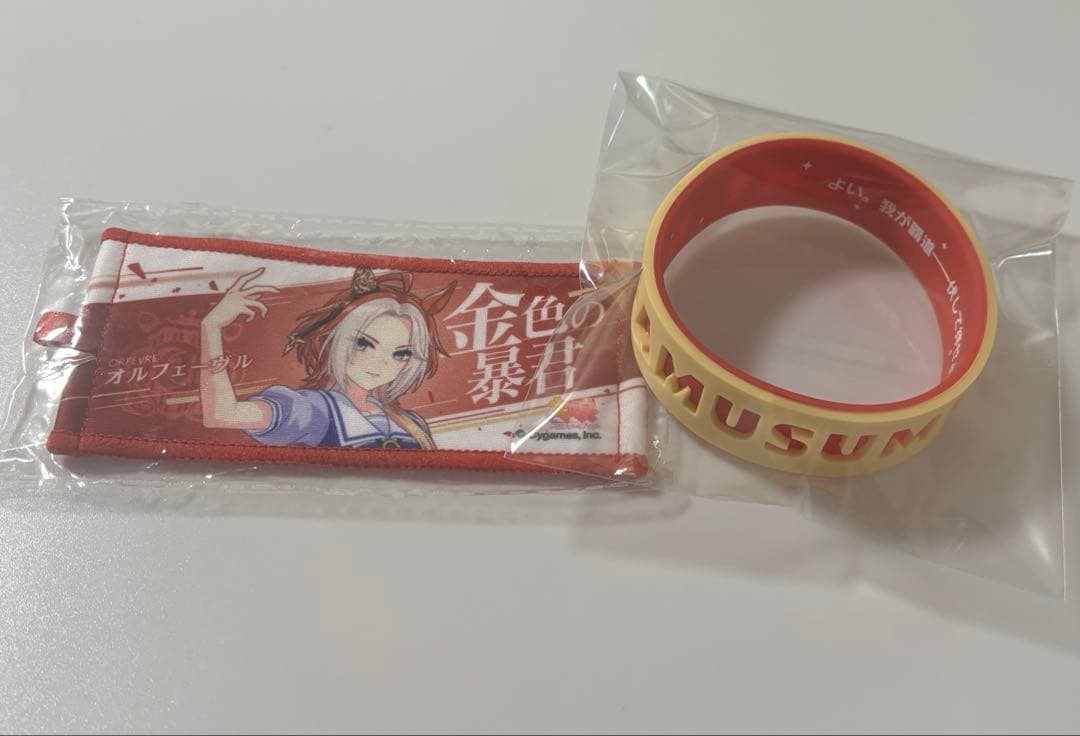 ウマ娘 6th 公式ミニ応援タオルキーホルダー シリコンバンド オルフェーヴル