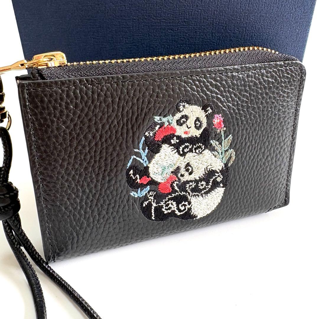 ✨新品✨箱付✨ケイタマルヤマ✨imuramm✨二つ折り財布✨パンダアート刺繍