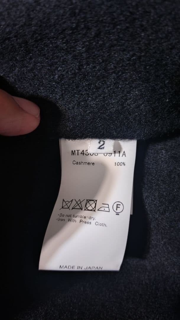 MAATEE＆SONS カシミヤジップ ベスト　黒　2