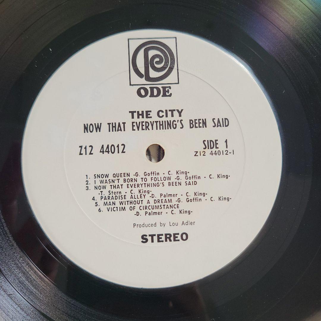 【ＵＳ盤モノクロジャケ】ＴＨＥ ＣＩＴＹ　アナログ・レコード
