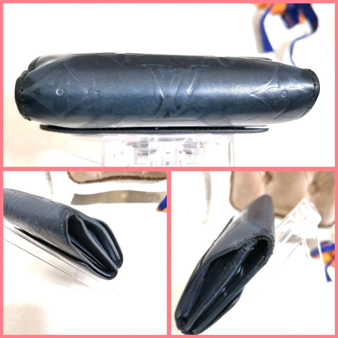 【良品】モノグラムLVルイヴィトン ポルトビエ コンパクト財布ヴェルニ