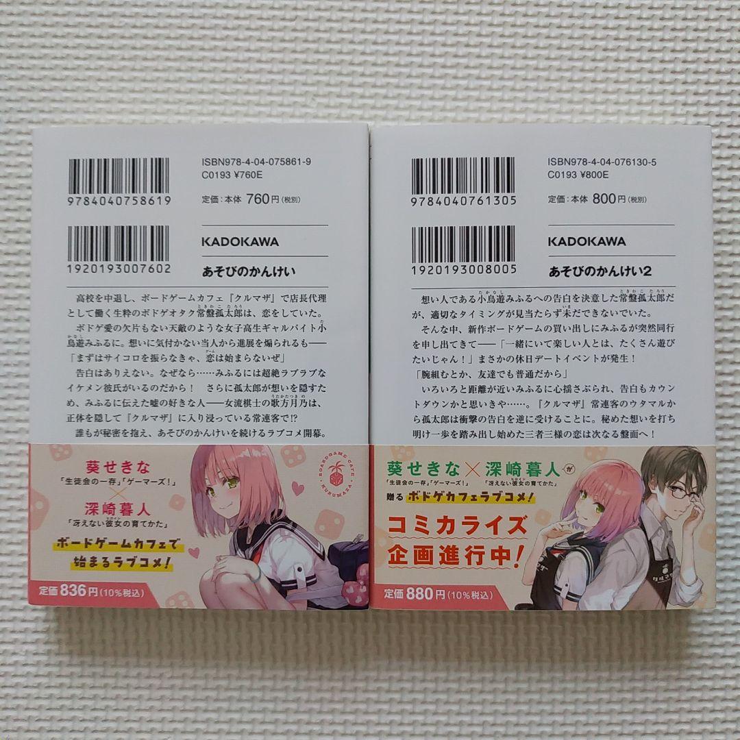 あそびのかんけい 2冊セット まとめ売り ライトノベル ラノベ ファンタジア文庫