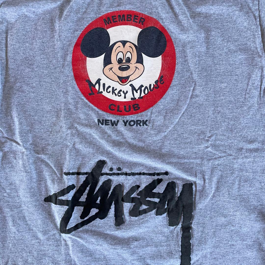 Disney Store ミッキーマウス StussyTシャツ Lサイズ