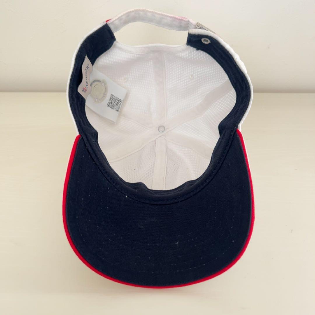美品 MONCLER モンクレール ベースボールキャップ ユニセックス 白