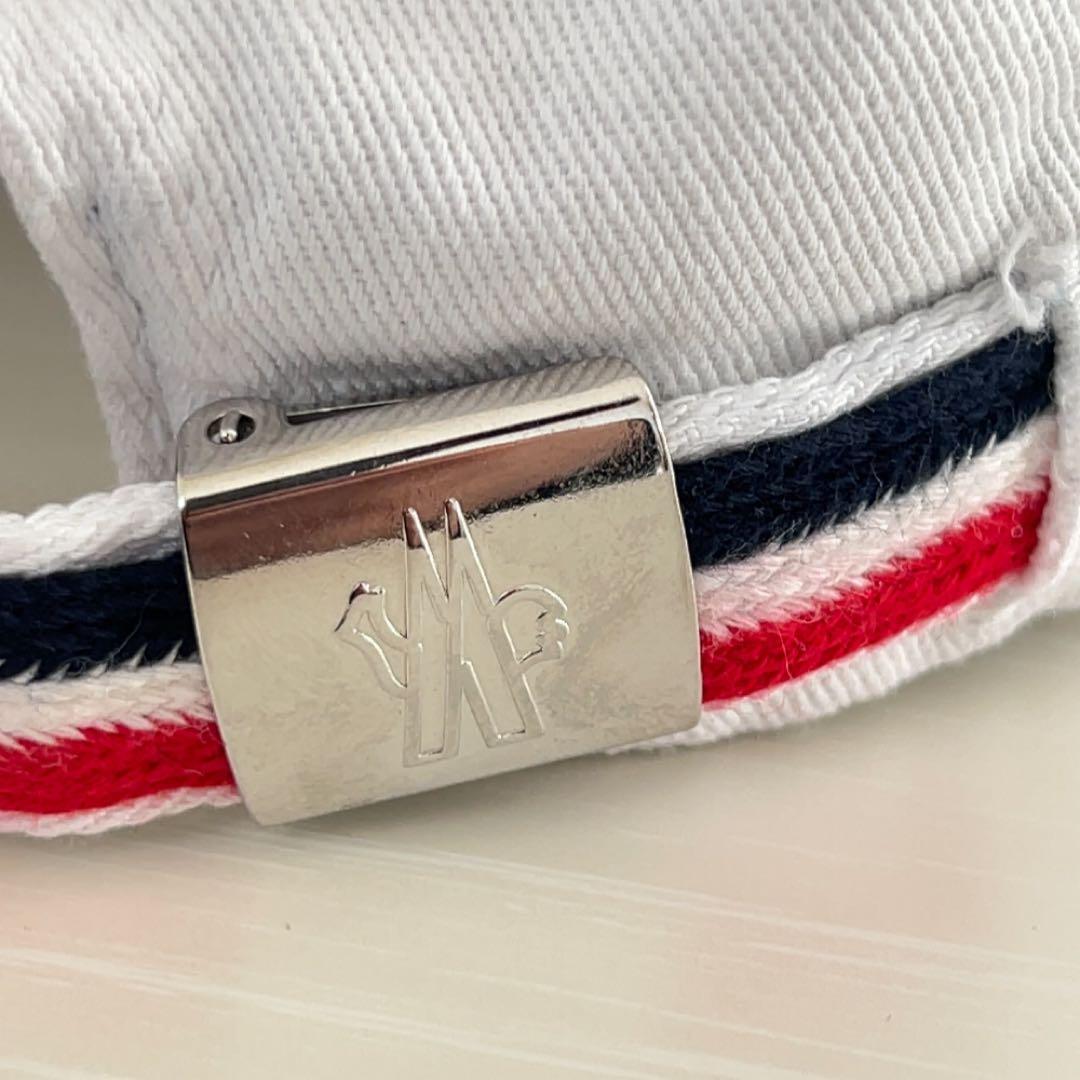 美品 MONCLER モンクレール ベースボールキャップ ユニセックス 白