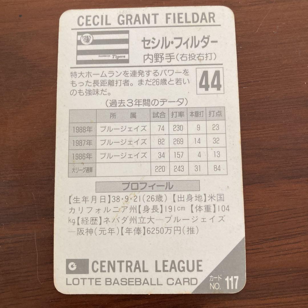 ロッテ プロ野球カード セシル・フィルダー