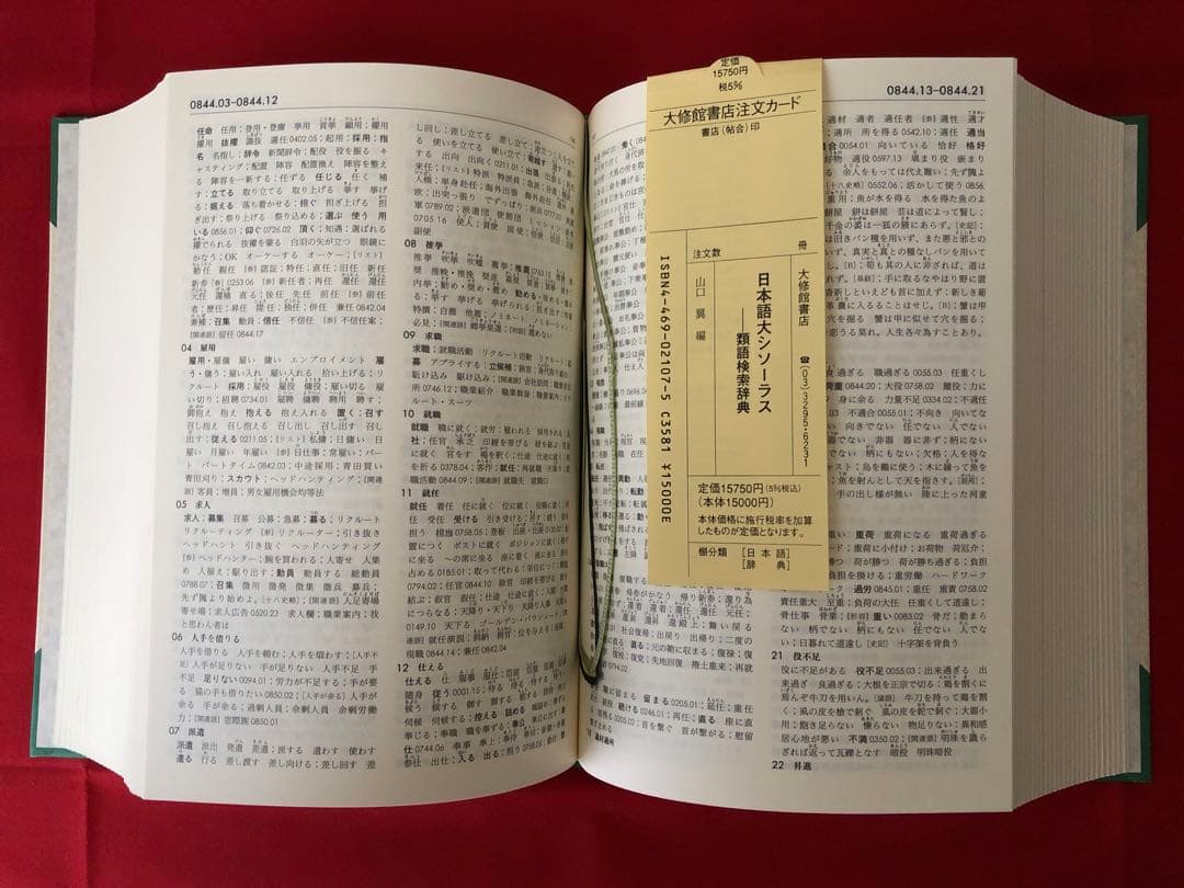 大修館書店 日本語大シソーラス 類語検索大辞典