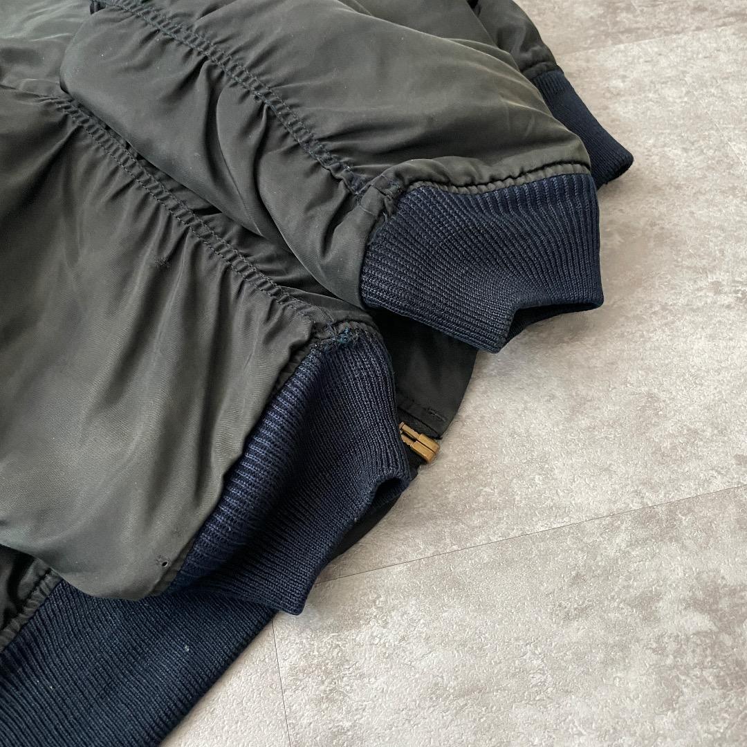90s アメリカ軍 民間品 Black MA1 ideal ジッパー