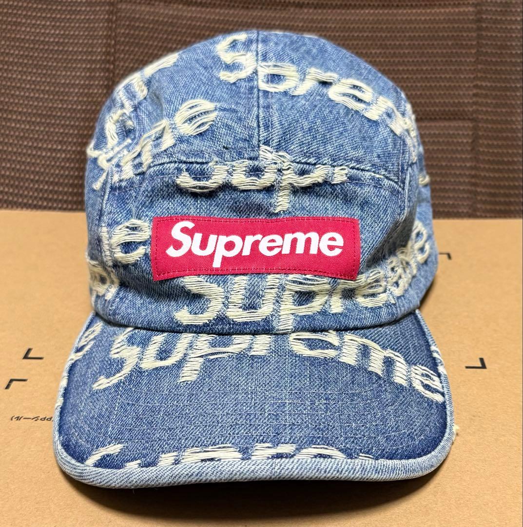 A*A様 Supreme デニムキャンプキャップ ロゴ刺繍 新品未使用
