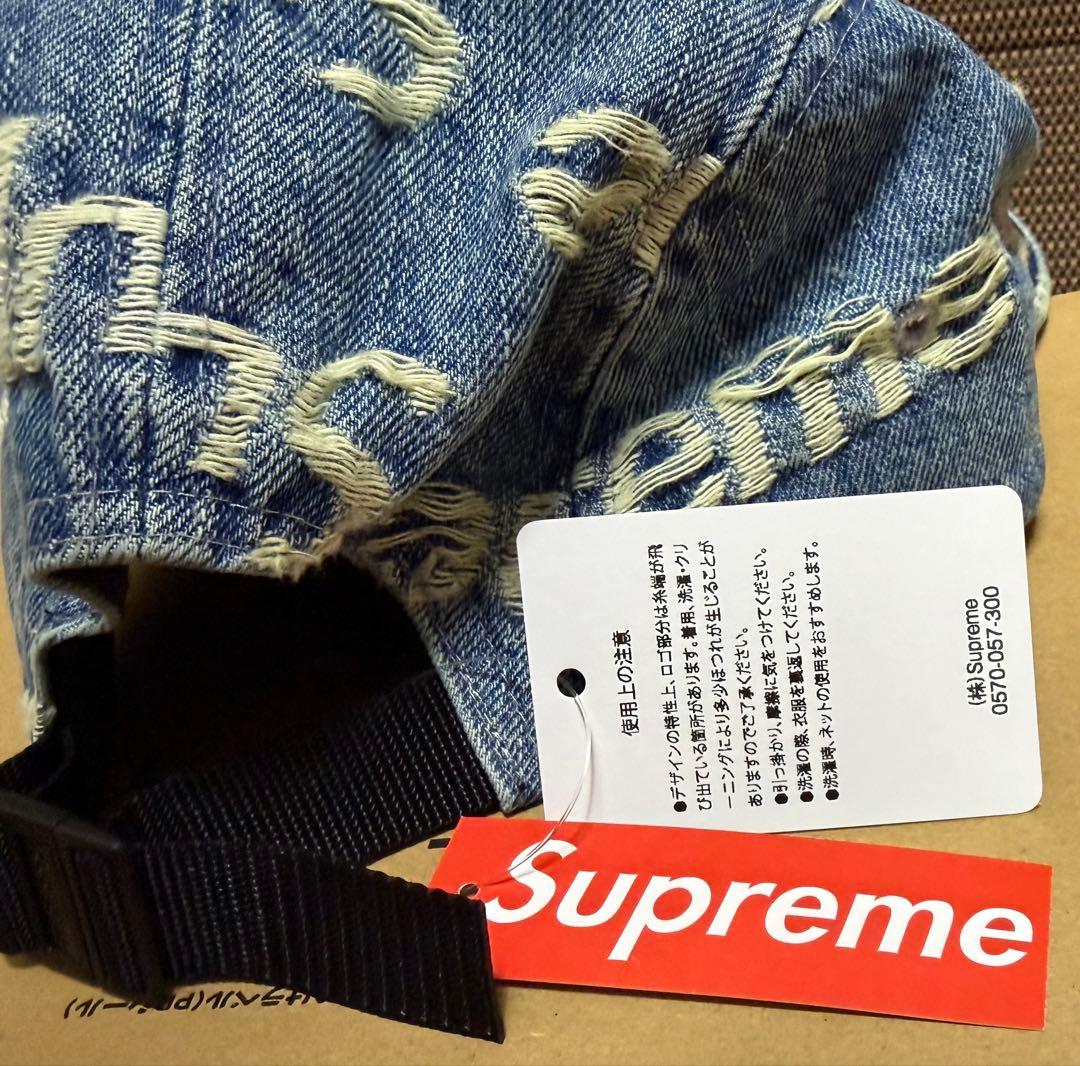 A*A様 Supreme デニムキャンプキャップ ロゴ刺繍 新品未使用