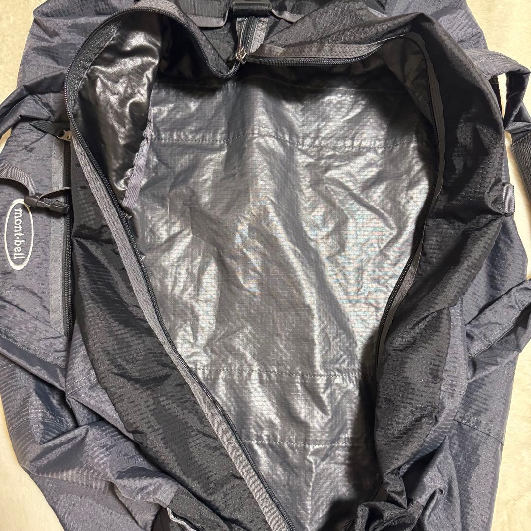 極秘品モンベル　2wayボストンバック60L　グレー