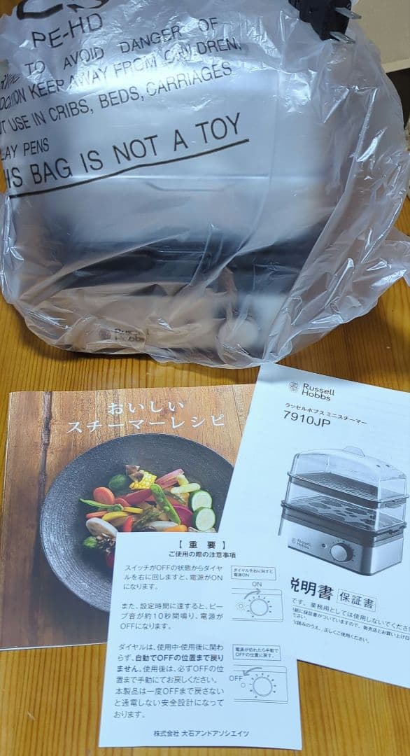 2025年製　Russell Hobbs ミニスチーマー 7910JP