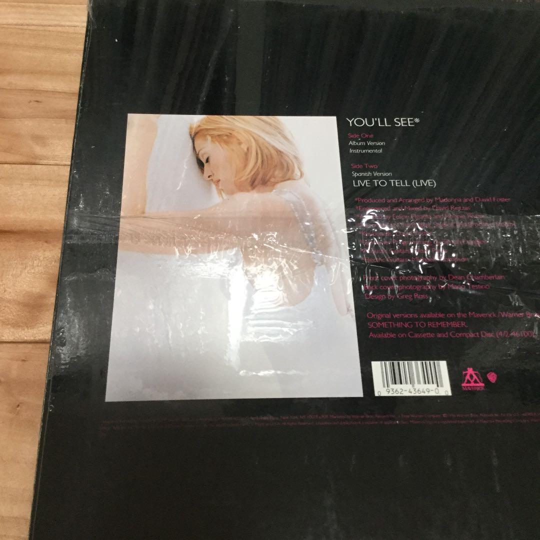 未使用 Madonna マドンナ / You'll See 12インチ