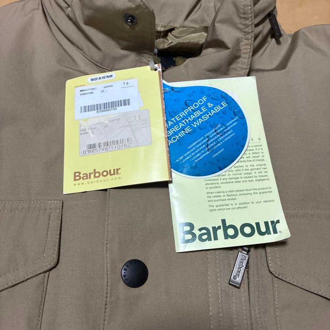 新品 未使用 Barbour バブアー SAPPER サッパー ジャケット S