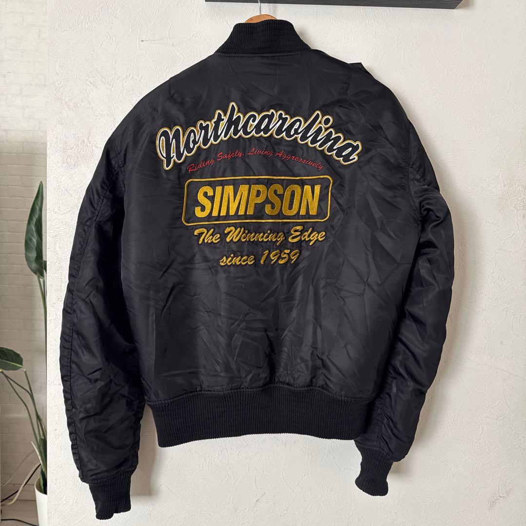 SIMPSON MA-1 ジャケット フライトジャケット　バイク　ライダース
