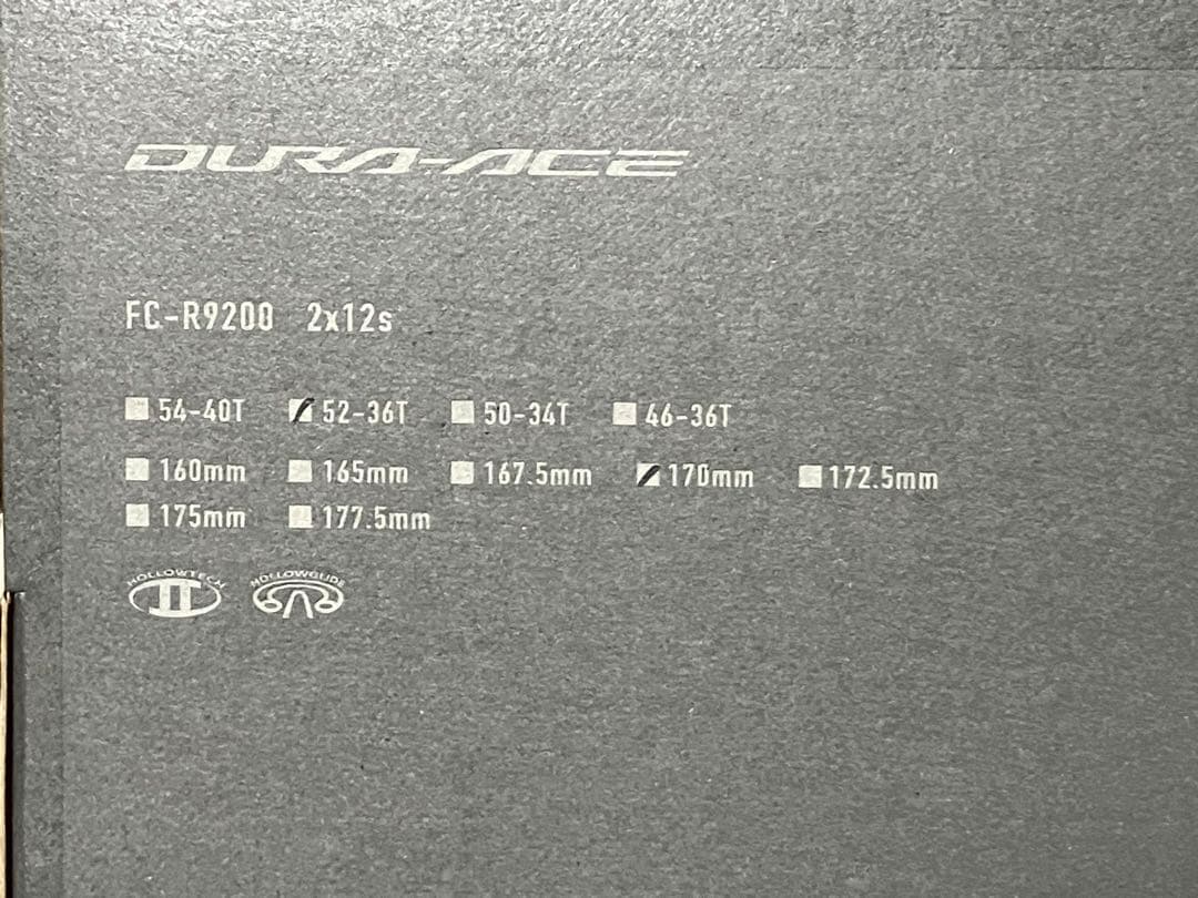 イ*ウ様 デュラエース　FC - R 9200 170mm 52-36T 未使用