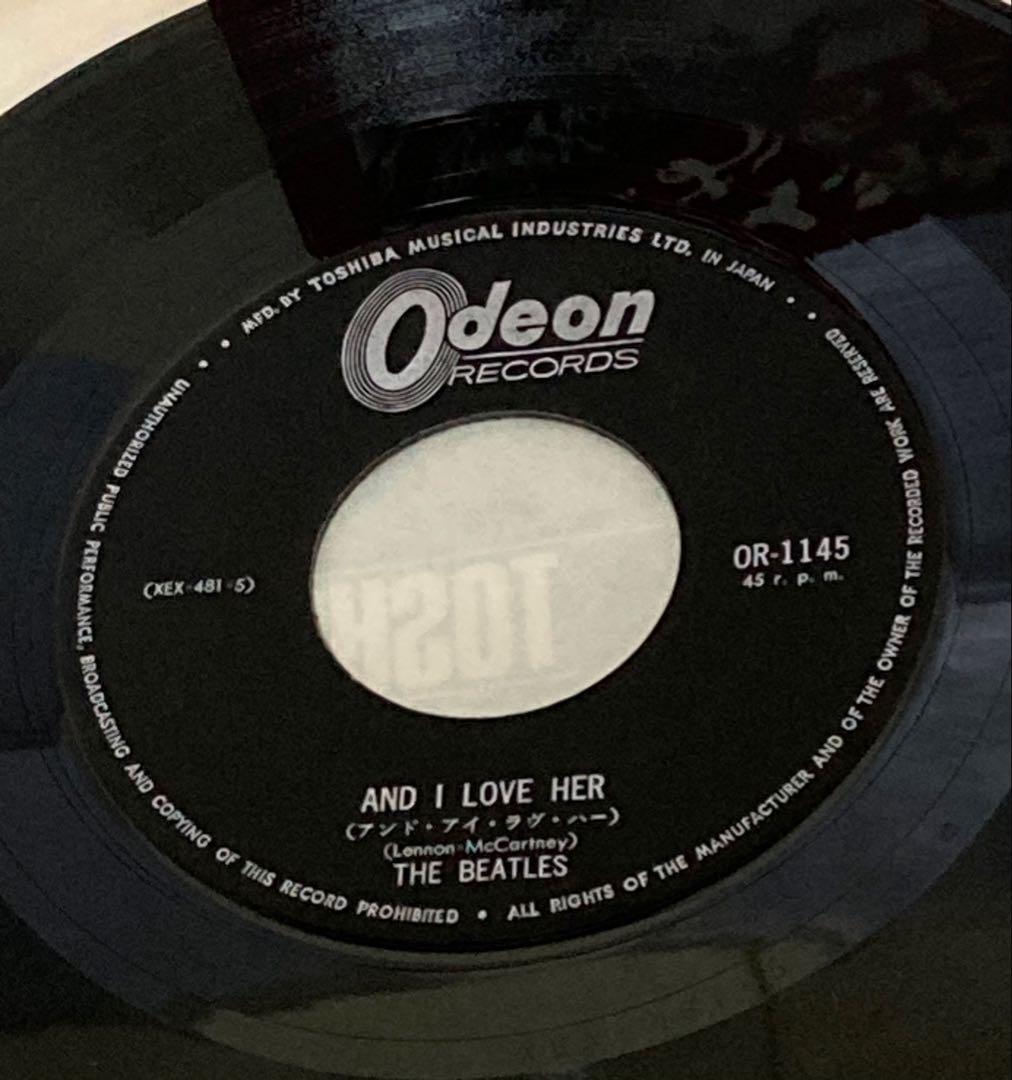 ビートルズ ◉希少フチ有り400円盤●アンド アイ ラヴ ハー ●イエスタデイ他