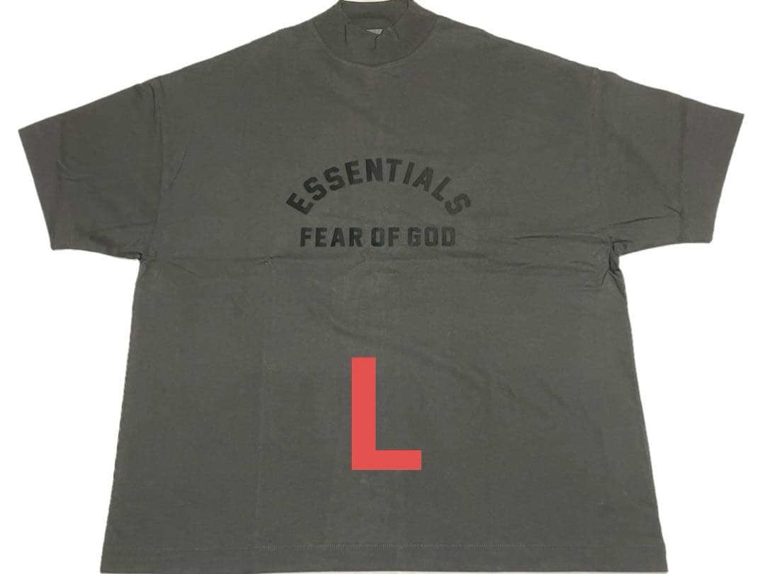 E*e様 新品☆Fear of God ロゴTシャツEssentials 黒・サ