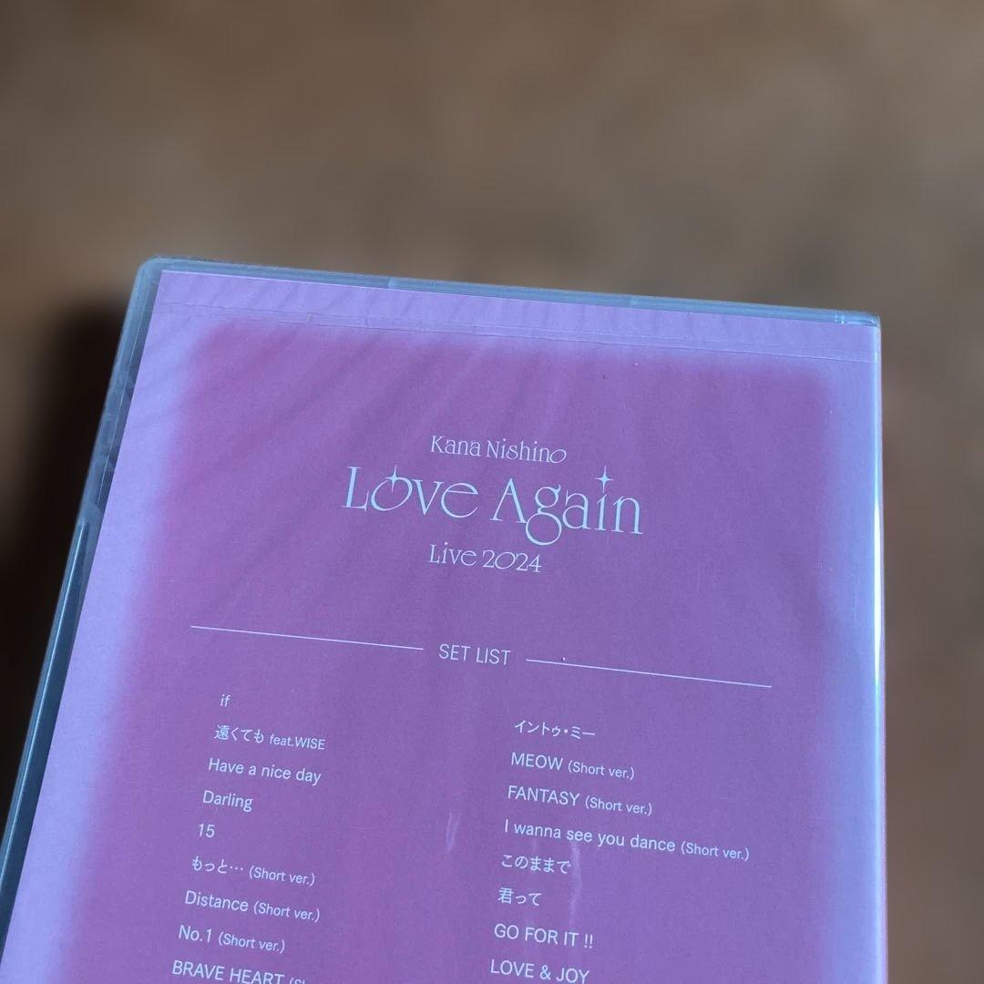 西野カナ　2024 Love Again コンサート　ライブ　DVD 通常　初回