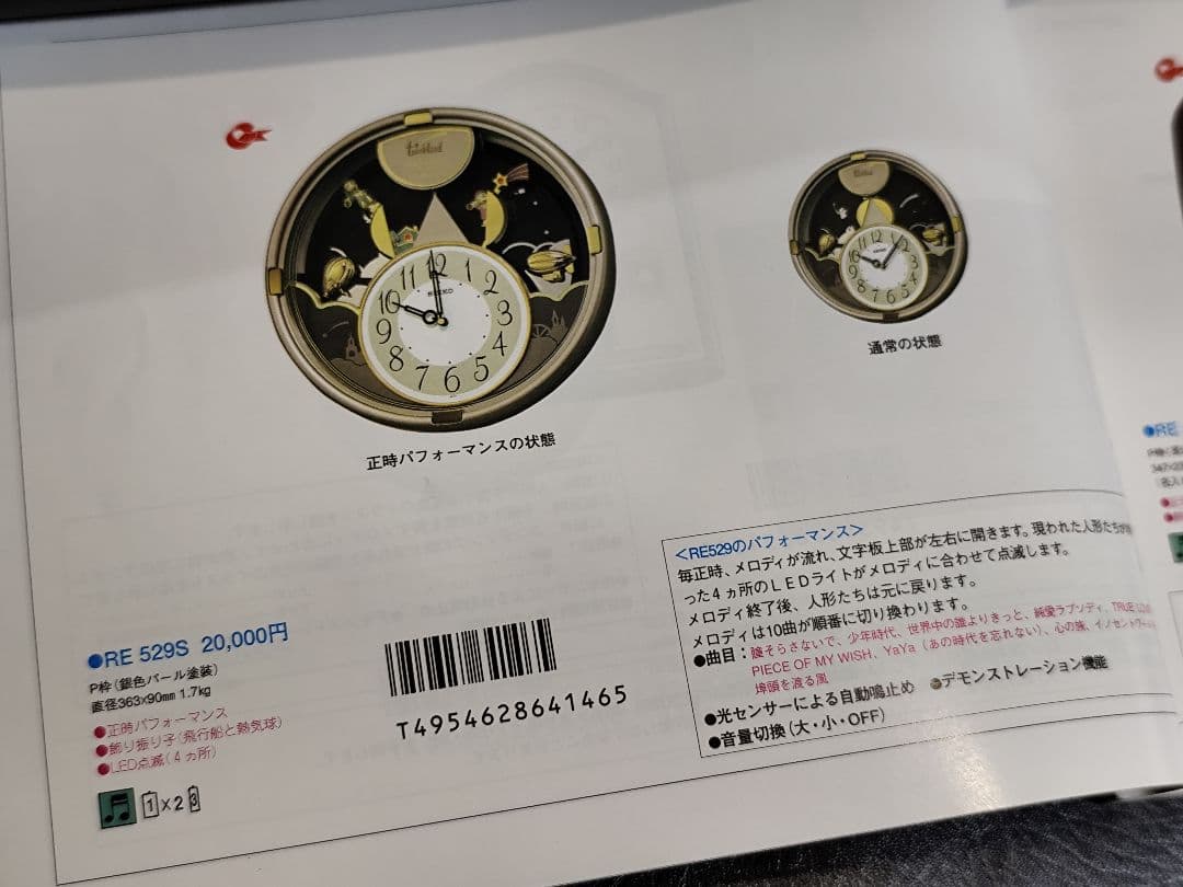 セイコー トゥインクルランド からくり時計 メロディ 動作確認済 レア 邦楽
