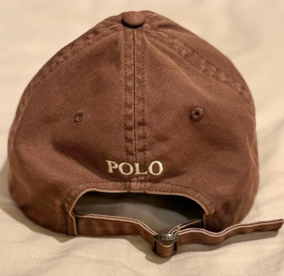 POLO ralph laurenラルフローレン　茶　ブラウンキャップ