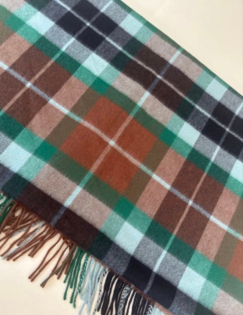 クリーニング済 ジョンストンズ Johnstons カシミヤ 大判 マフラー