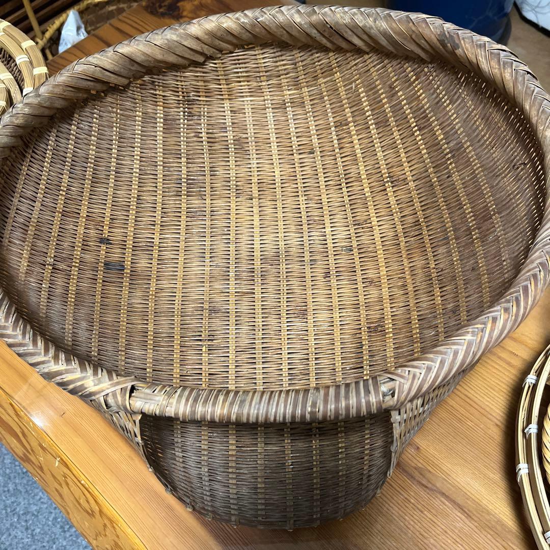 ザル　竹ザル　竹細工　まとめ売り　おまけ付き