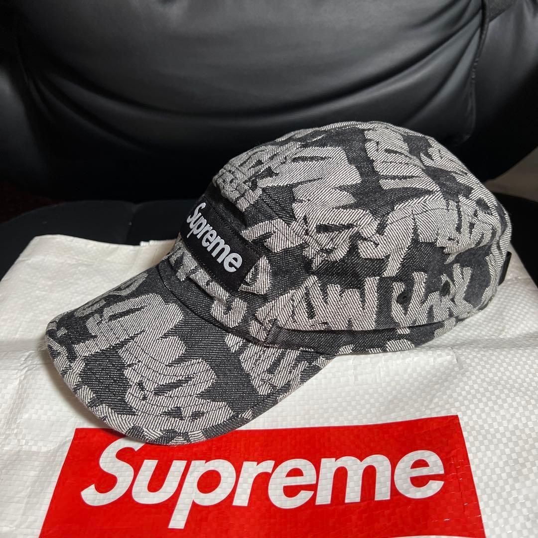 最終値下　正規品　美品　Supreme ワークキャップ デニムブラック