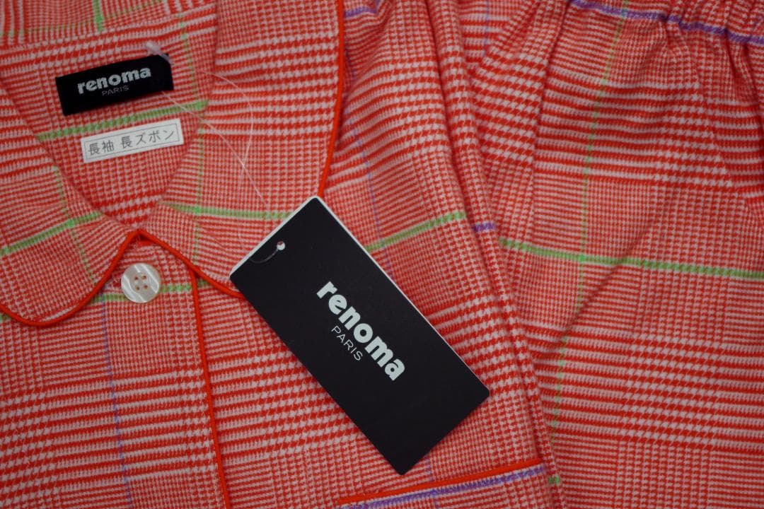 【新品】レノマ renoma 秋冬物厚手ネル地パジャマ（L）№B11