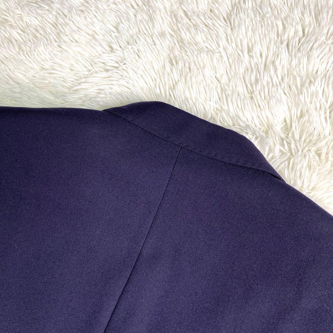 良品✨Burberry テーラード 紺ブレ ダブル 英国製 金ボタン XL