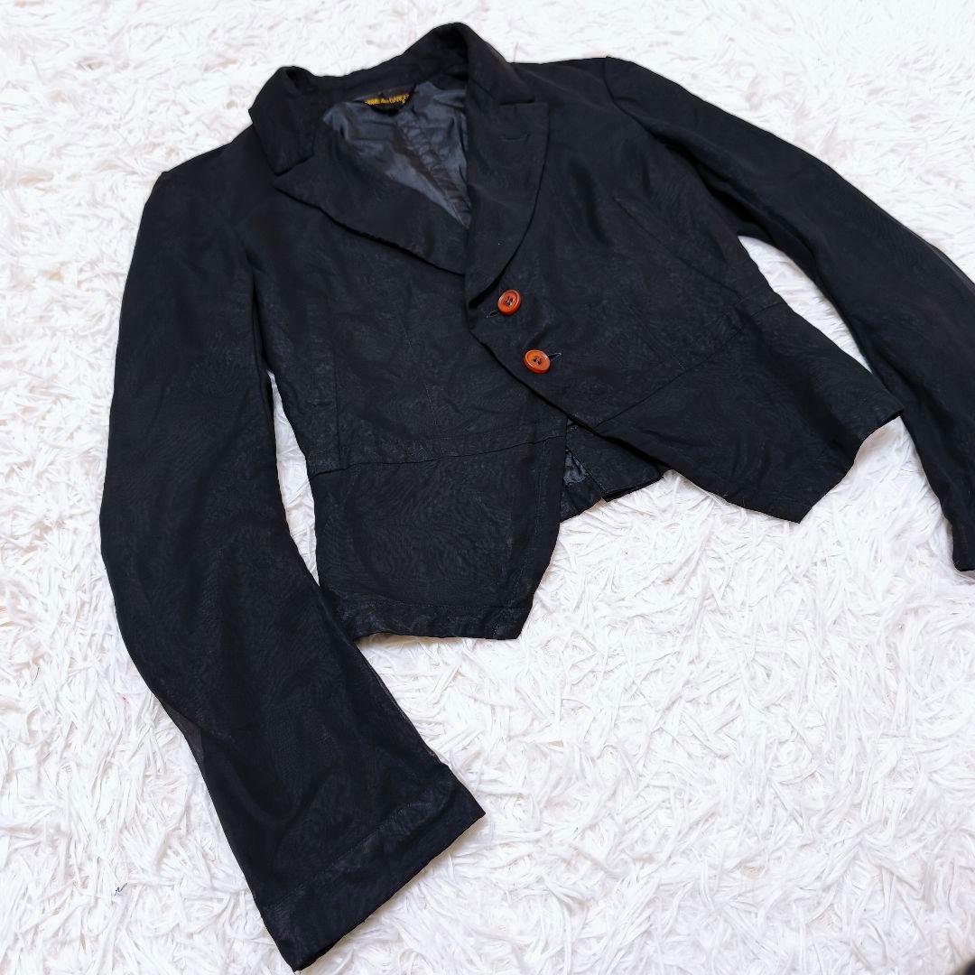 【美品】COMME de GARCONS コムデギャルソン 変形ジャケット黒S
