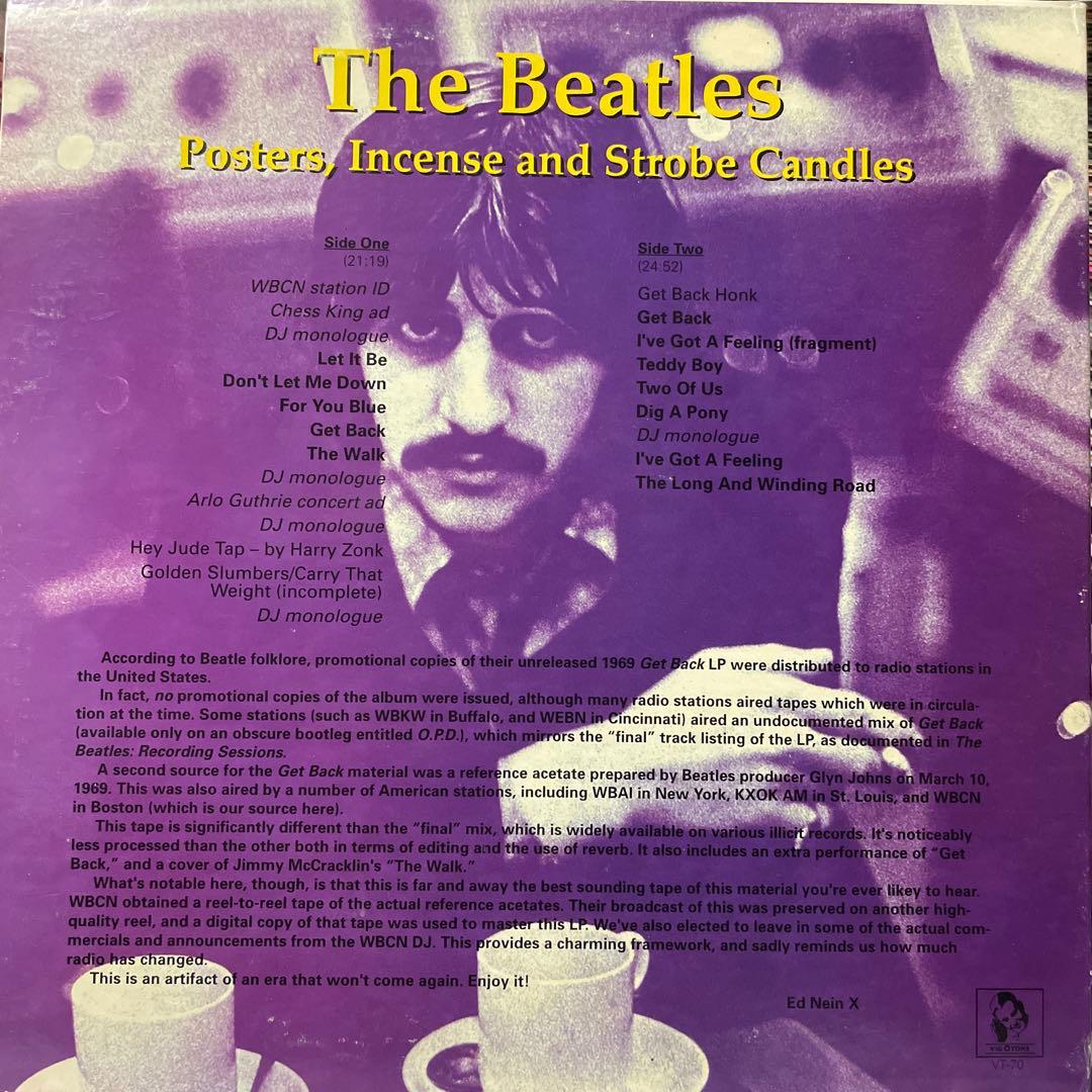 BEATLES ビートルズ　Poster,Incense〜 LPブート　カラー盤